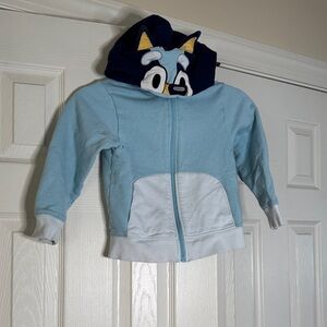 Kids Bluey Hooded Character Zip-Up Sweatshirt Hanna andersson